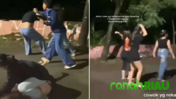 Viral Tawuran Antar Geng Perempuan di Surabaya, Saling baku Hantam dan Jambak-jambakan